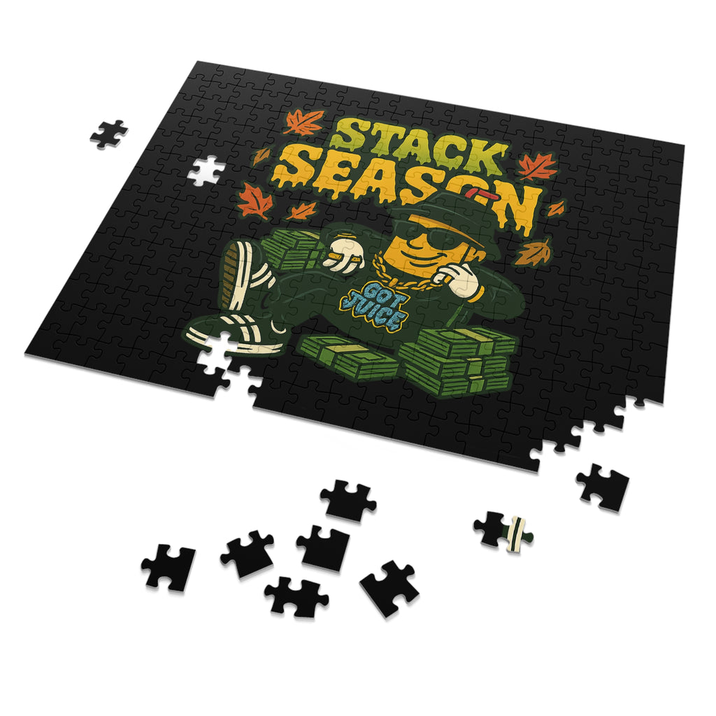 Stack Season Jigsaw Puzzle with Tin