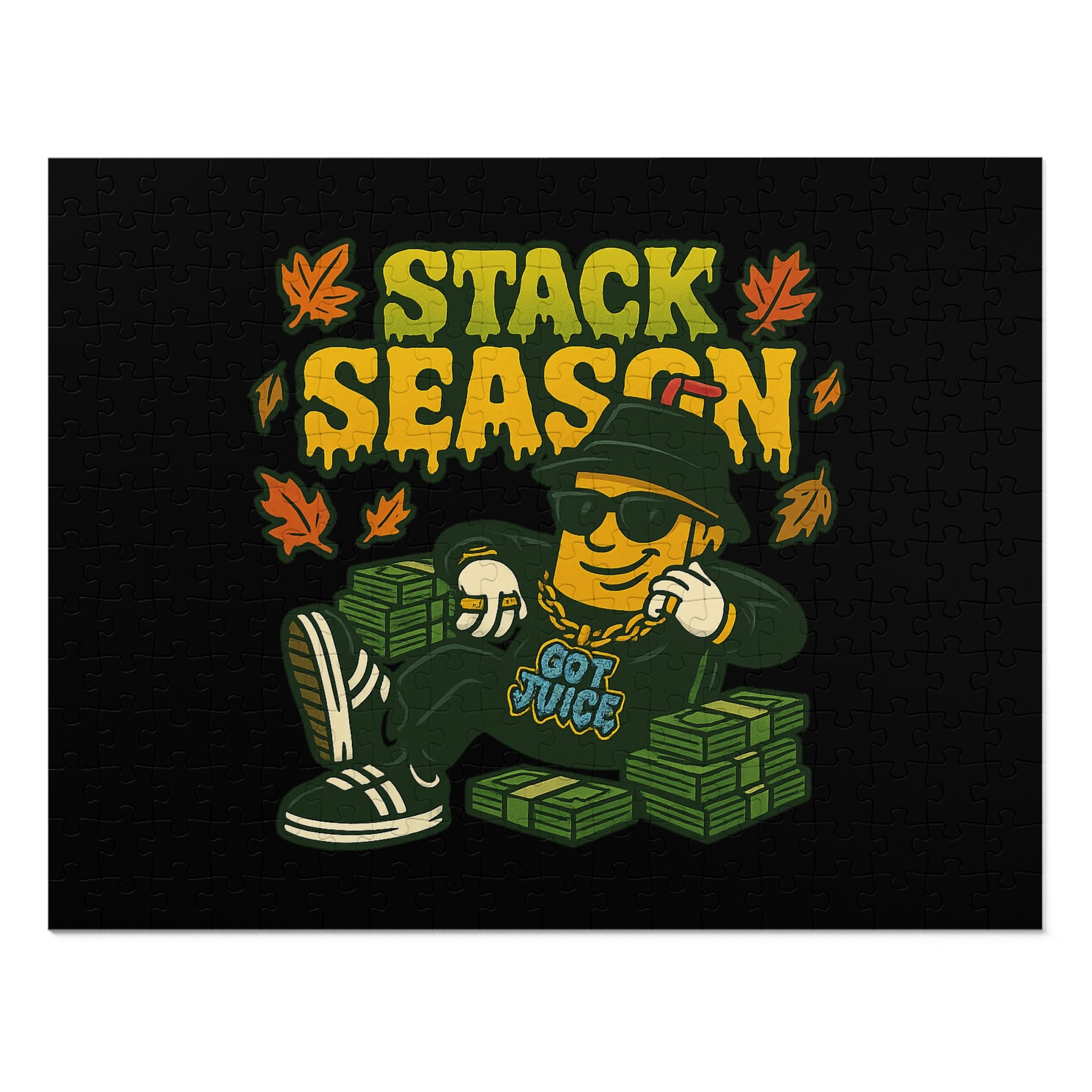Stack Season Jigsaw Puzzle with Tin