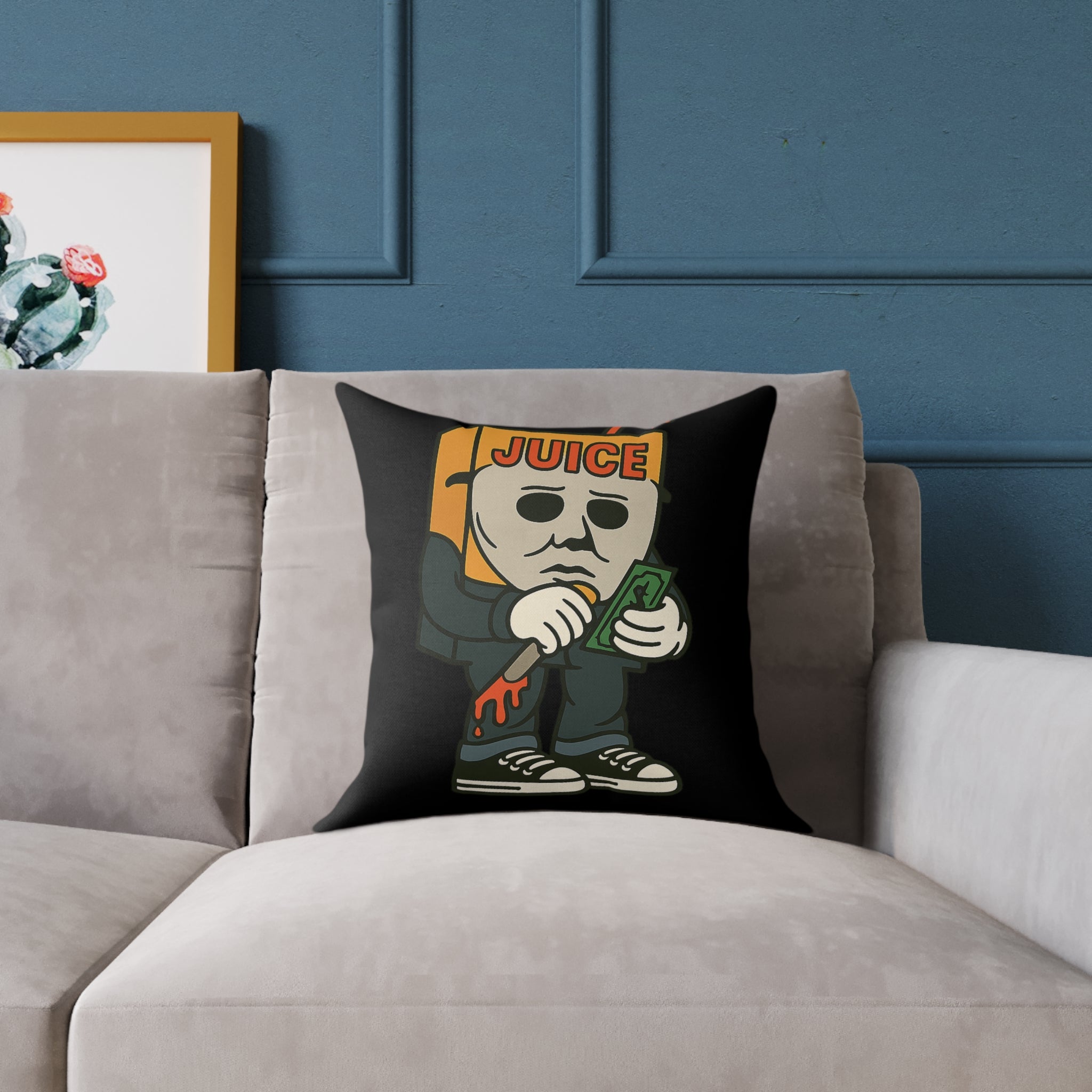 Halloween Juice Throw Pillow