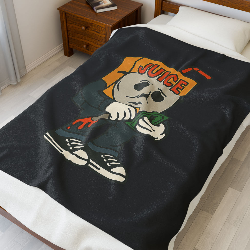 Halloween Juice Velveteen Plush Blanket