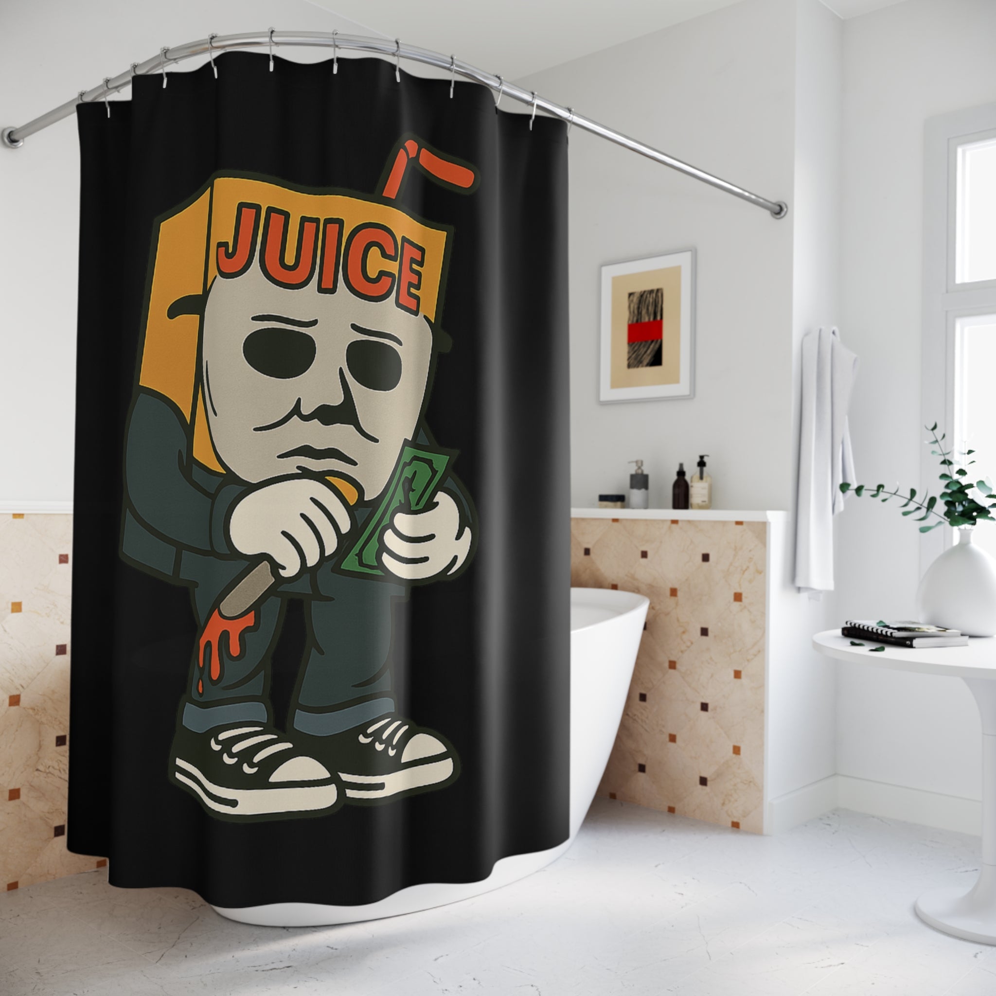 Halloween Juice Shower Curtain