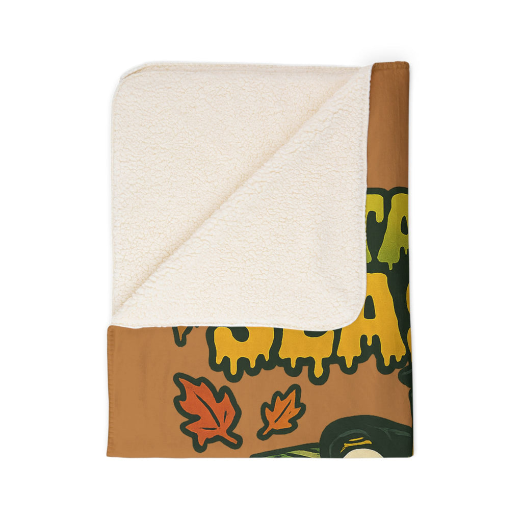 Stack Season Sherpa Blanket - 'Got Juice' Money Cartoon Fall Throw