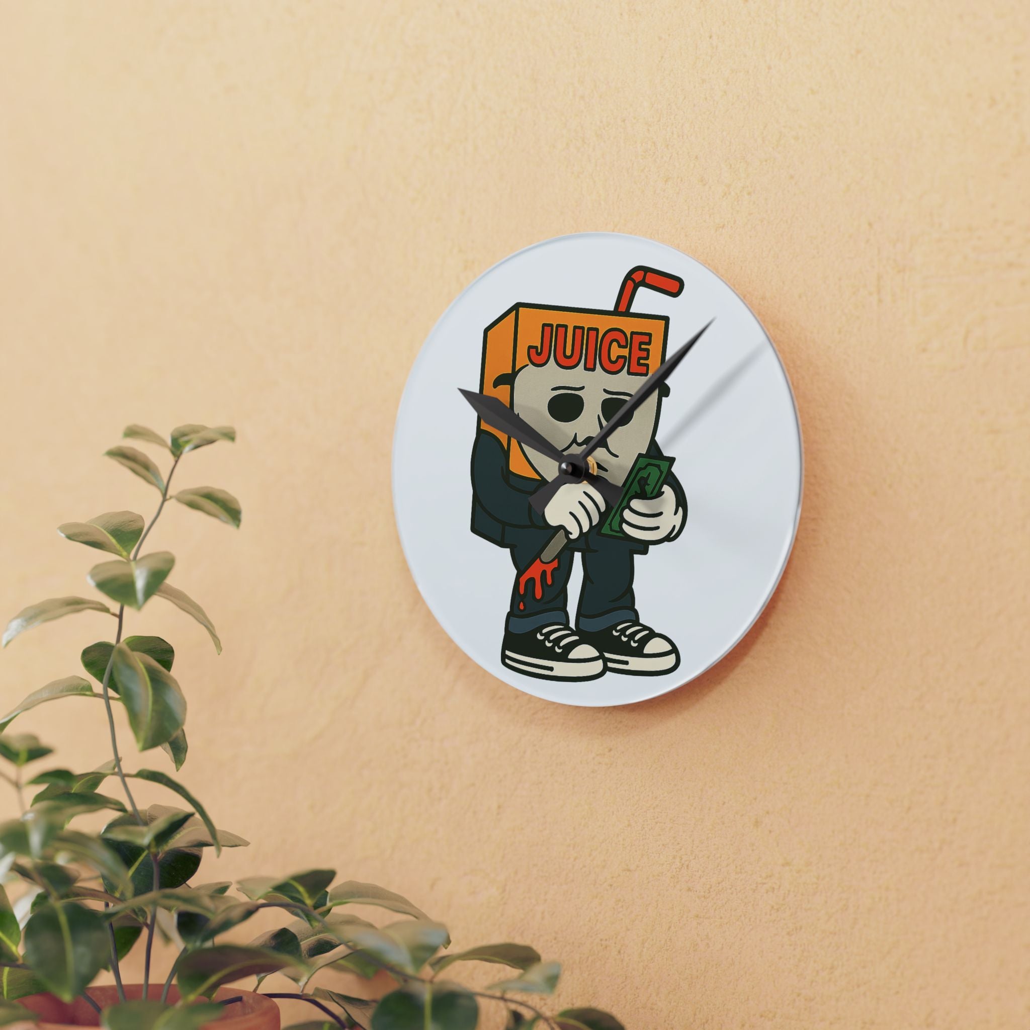 Halloween Juice Wall Clock