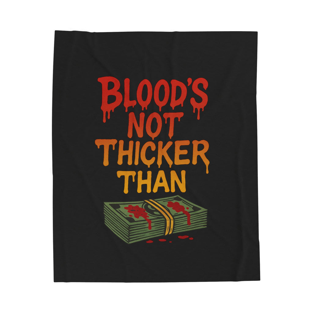 “Blood Money” Velveteen Plush Blanket